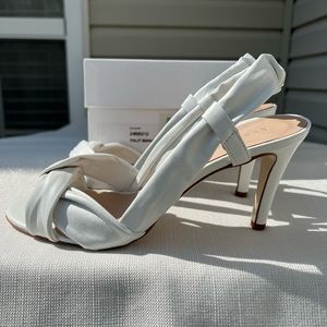 White Obeline leather sandal